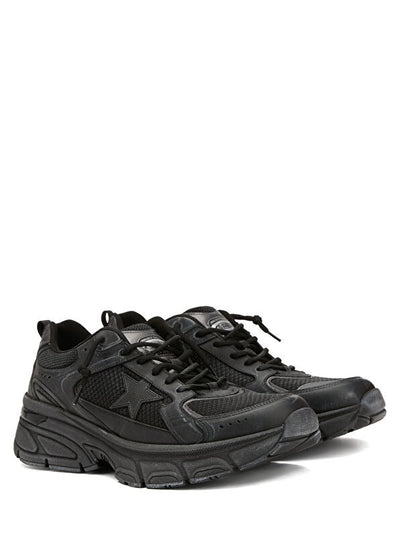 Golden Goose Lightstar Black Leather Mesh