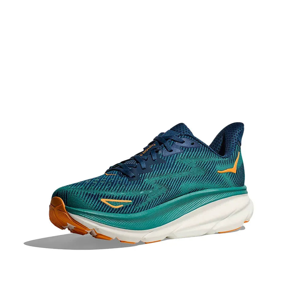 Hoka Clifton 9 Men’s Sneakers – Teal/Navy
