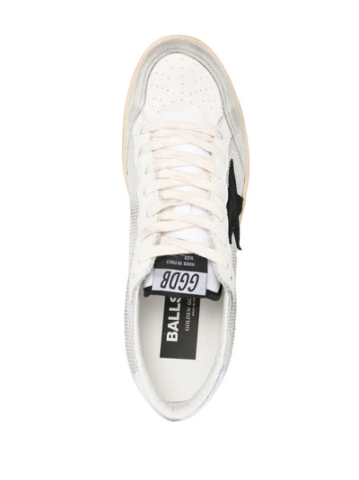 Golden Goose Ball Star Sneakers – Silver Mesh