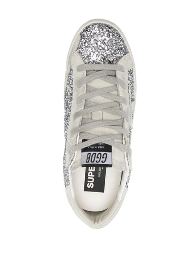 Golden Goose Super-Star Silver Glitter