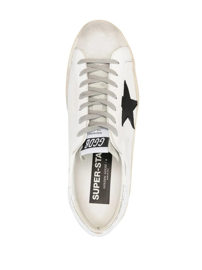 Golden Goose Super-Star Sneakers – White & Black Leather