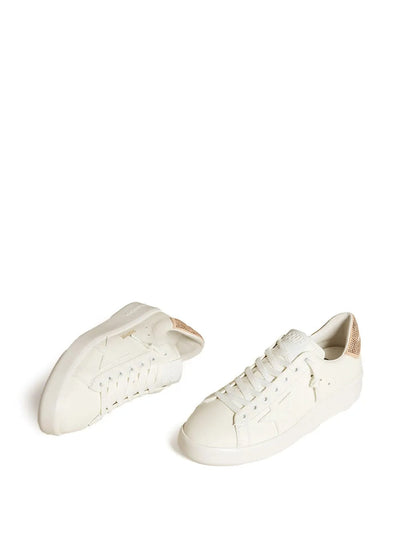 Golden Goose Pure Star Beige Leather Swarovski