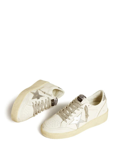 Golden Goose Ball Star 2 White Leather Silver