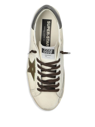Golden Goose Super-Star Sneakers – White & Contrast Heel