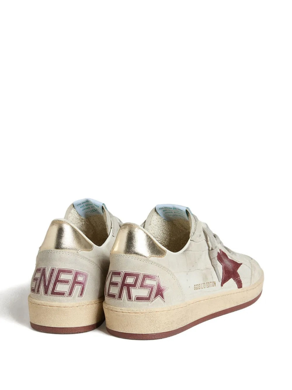 Golden Goose Ball Star Sneakers – Burgundy Star