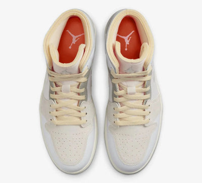 Jordan 1 Mid Craft Inside Out White Grey