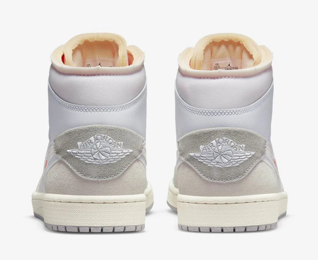 Jordan 1 Mid Craft Inside Out White Grey