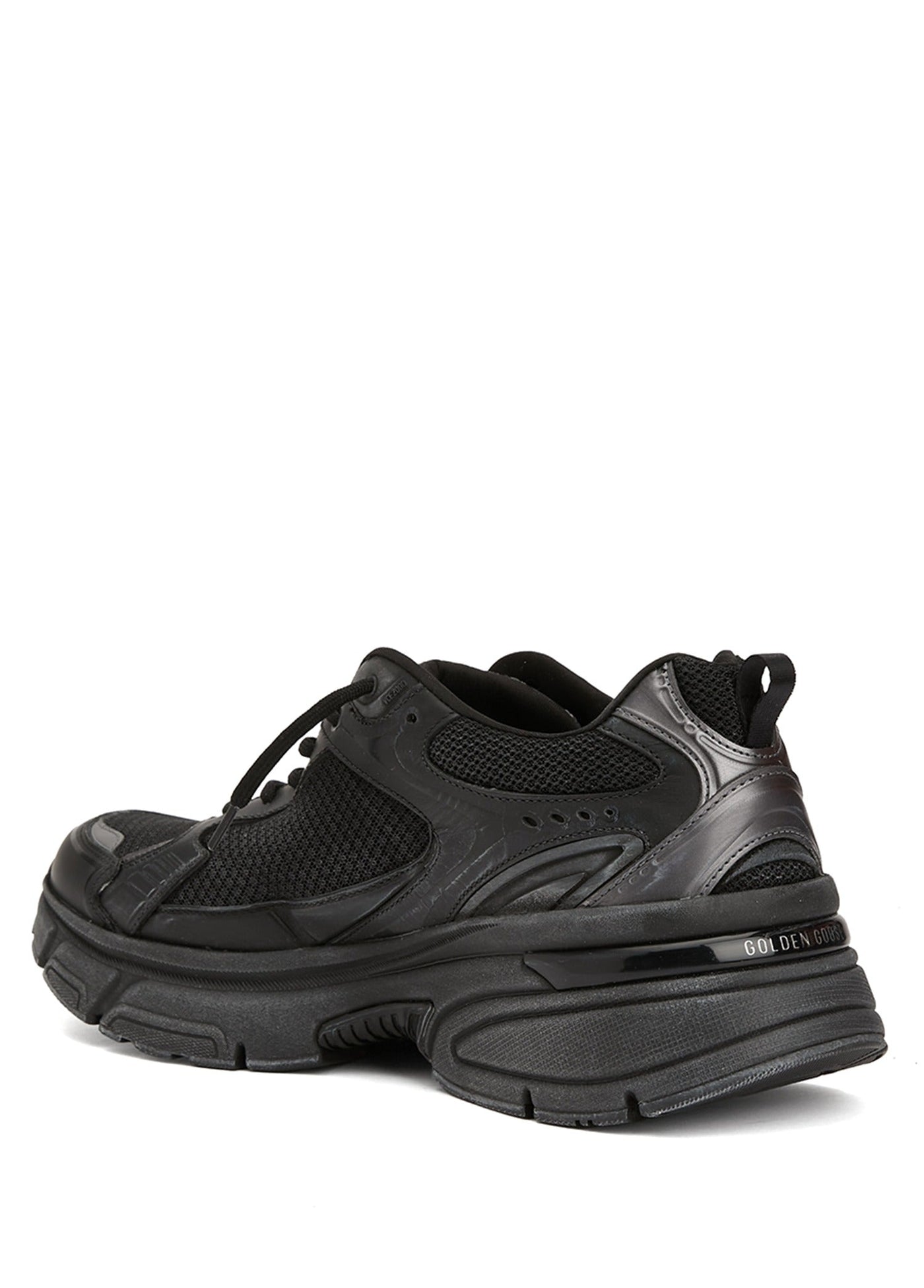 Golden Goose Lightstar Black Leather Mesh