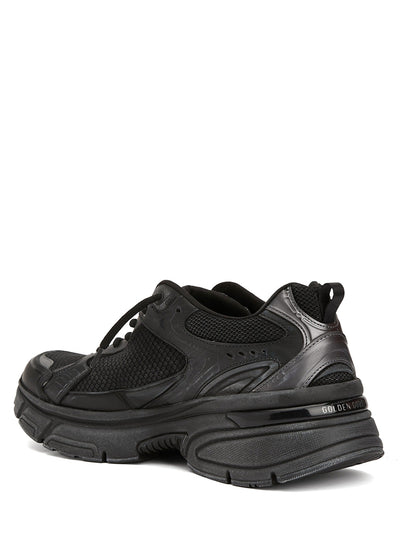 Golden Goose Lightstar Black Leather Mesh