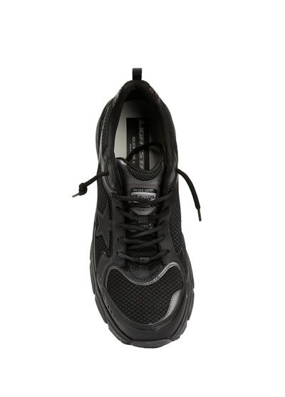 Golden Goose Lightstar Black Leather Mesh