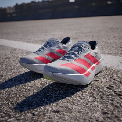 Adidas Adizero Adios Pro 4 Grey Two Lucid Red