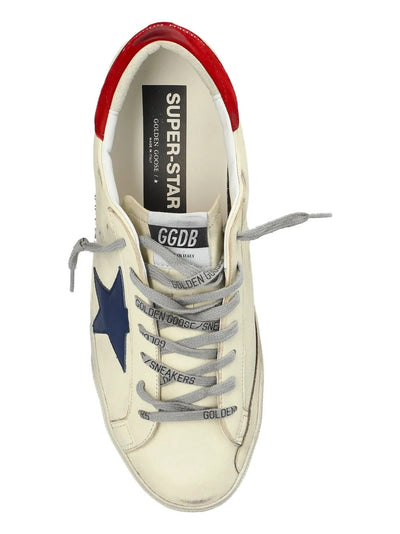 Golden Goose Superstar Sneakers – White & Red Heel Tab