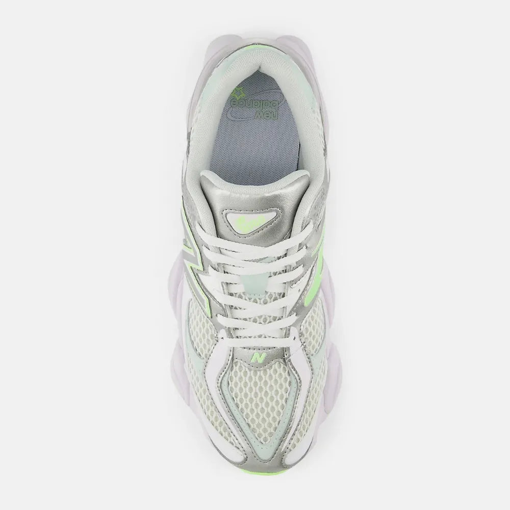 New Balance 9060 White Silver Metalic Taro