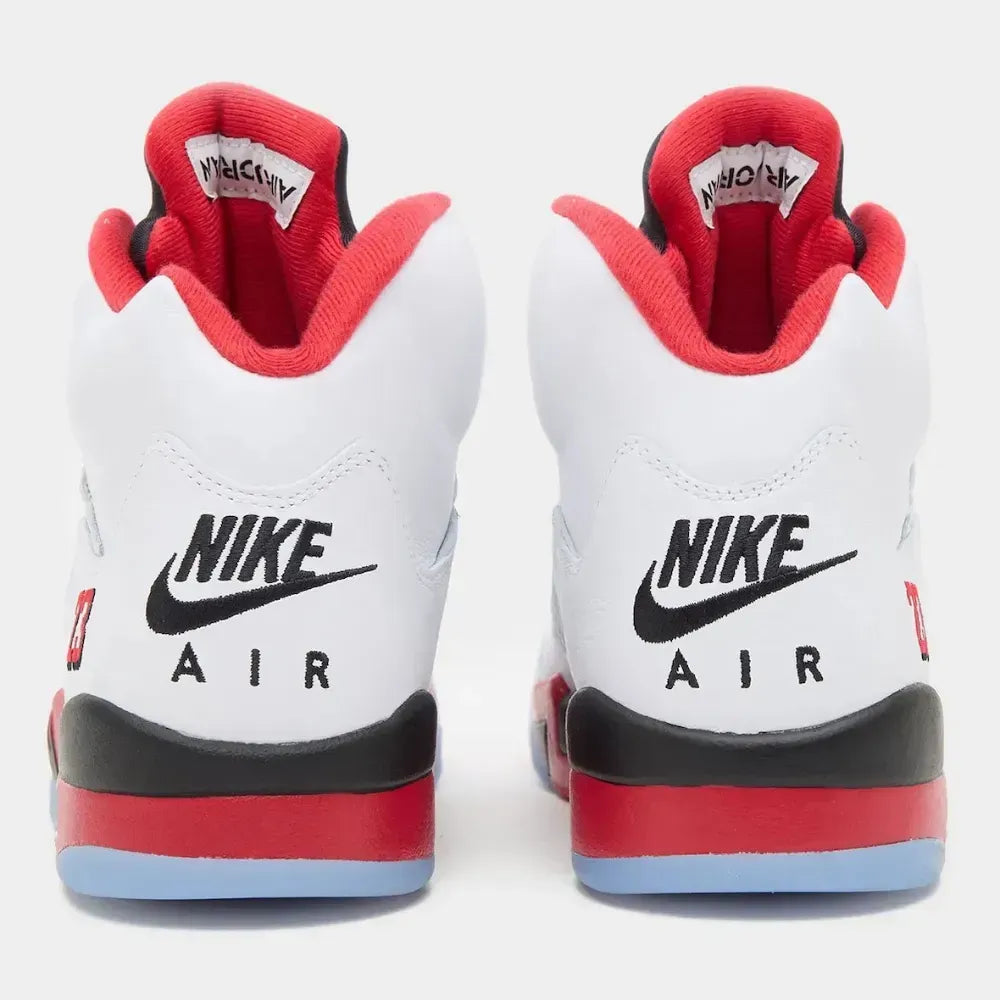Jordan 5 Retro Fire Red Silver Tongue