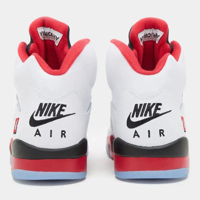 Jordan 5 Retro Fire Red Silver Tongue