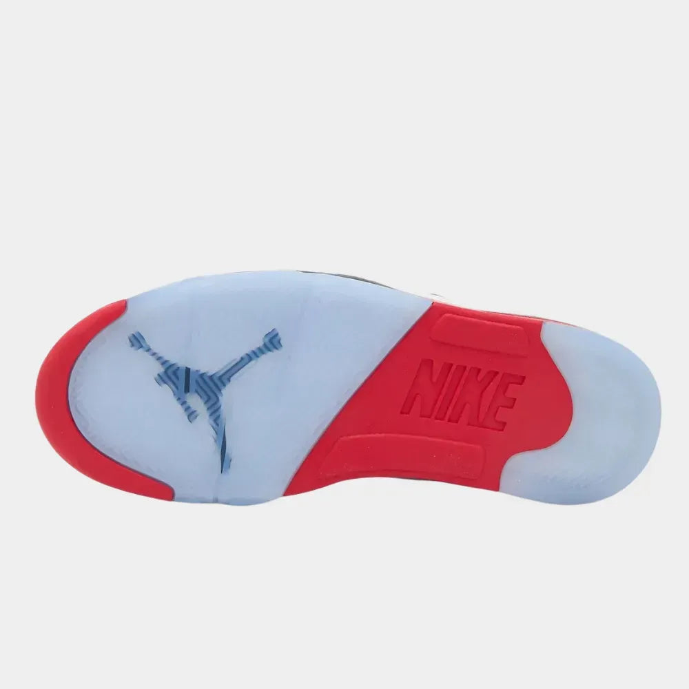 Jordan 5 Retro Fire Red Silver Tongue