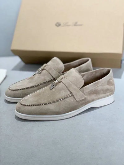 Loro Piana Summer Walk Loafers – Beige Suede