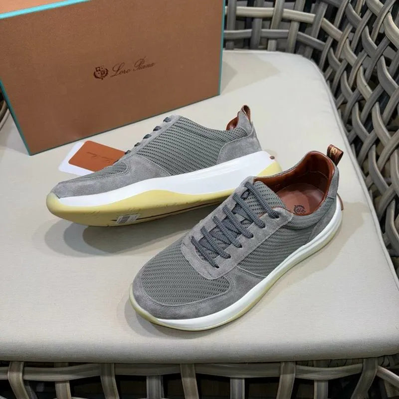 Loro Piana 360 LP Walk Sneakers – Grey Suede & Mesh