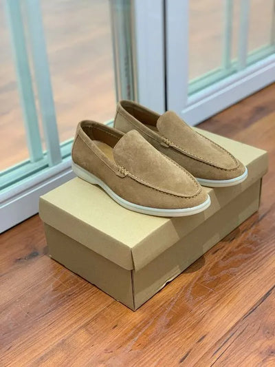 Loro Piana Summer Walk Loafers – Suede Sand