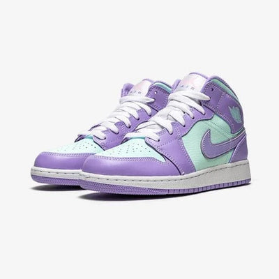 Jordan 1 Mid Purple Aqua