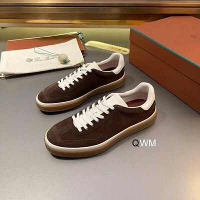 Loro Piana Nuages Sneakers – Brown & White Suede