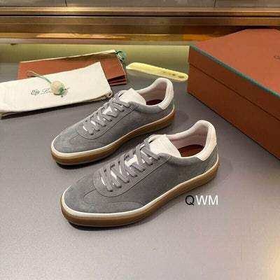 Loro Piana Nuages Sneakers – Grey & White Suede