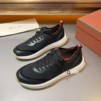 Loro Piana 360 Laces Walk Sneakers – Black